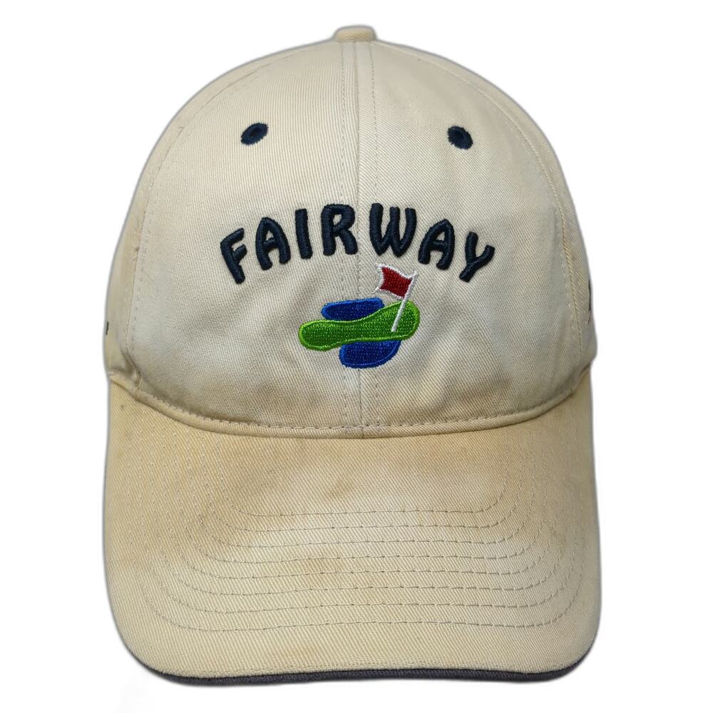 Fairway Baseball Cap Beige One Size Slideback Golf Wholesale Tapco Nailite Hat